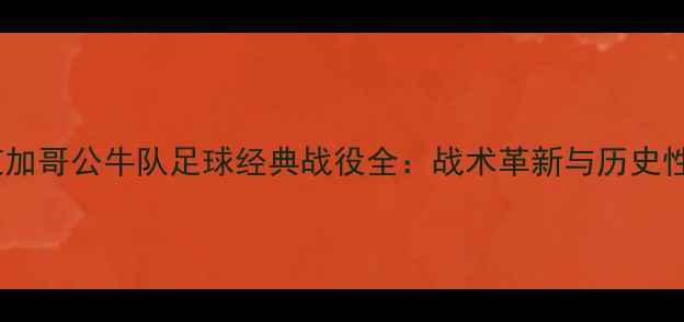 图片 赛季芝加哥公牛队足球经典战役全：战术革新与历史性突破1