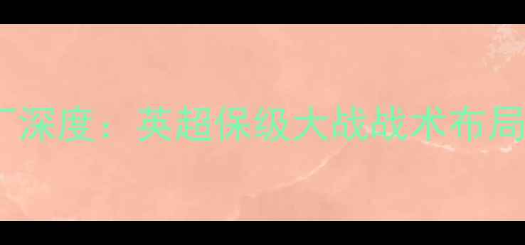 图片 赛季诺丁汉vs雷丁深度：英超保级大战战术布局与关键球员对决2