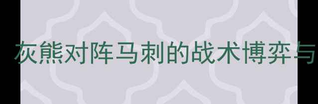 图片 足坛经典战役：灰熊对阵马刺的战术博弈与历史性对决全1