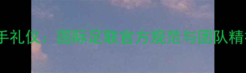 图片 足球赛后握手礼仪：国际足联官方规范与团队精神传承指南1