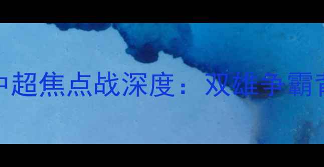 图片 辽宁队3-1绝杀山东泰山！中超焦点战深度：双雄争霸背后的战术博弈与历史恩怨2