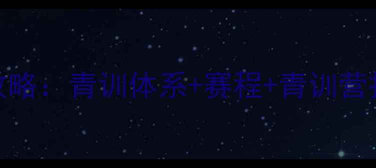 图片 🏆荷兰足球省赛全攻略：青训体系+赛程+青训营招生（附报名指南）