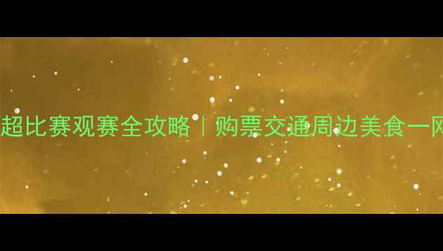 图片 🔥上海英超比赛观赛全攻略｜购票交通周边美食一网打尽！1