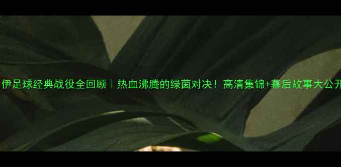 图片 🔥中伊足球经典战役全回顾｜热血沸腾的绿茵对决！高清集锦+幕后故事大公开🏆1