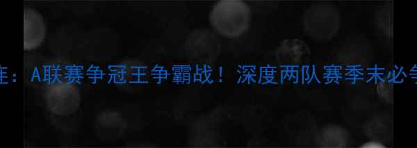 图片 🔥中央海岸vs西部连：A联赛争冠王争霸战！深度两队赛季末必争的3大核心看点🔥2