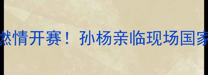 图片 🔥全运会足球赛燃情开赛！孙杨亲临现场国家队选拔新动向🏆