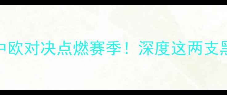 图片 🔥贝弗伦VS标准烈日：中欧对决点燃赛季！深度这两支黑马球队谁能C位出道？2